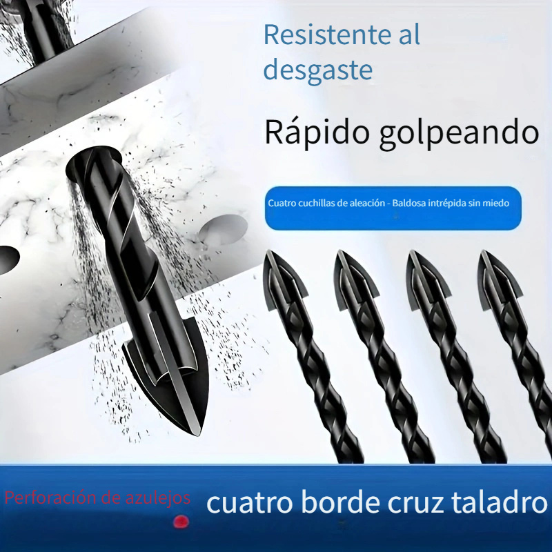 Corona diamantada para realizar agujeros en azulejos, cerámicas y vidrío de  22 mm.