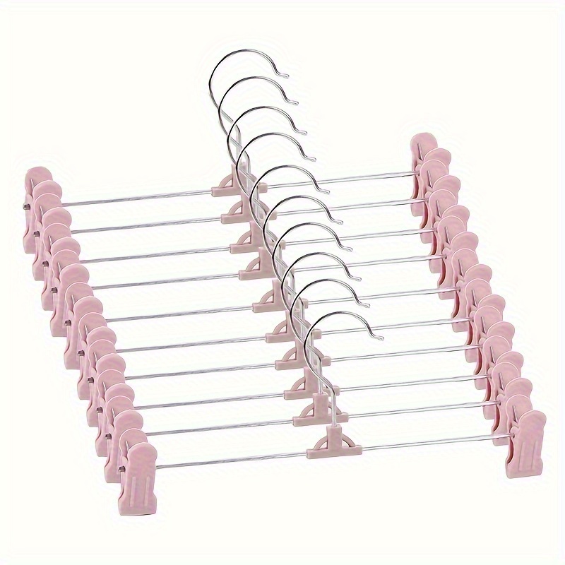  20 Pack Stainless Steel Hanger Clips for Velvet Hangers, Heavy  Duty Pants Clips for Hangers, Colorful Clothes Clips for Thin Plastic  Hangers (Rainbow) : Home & Kitchen