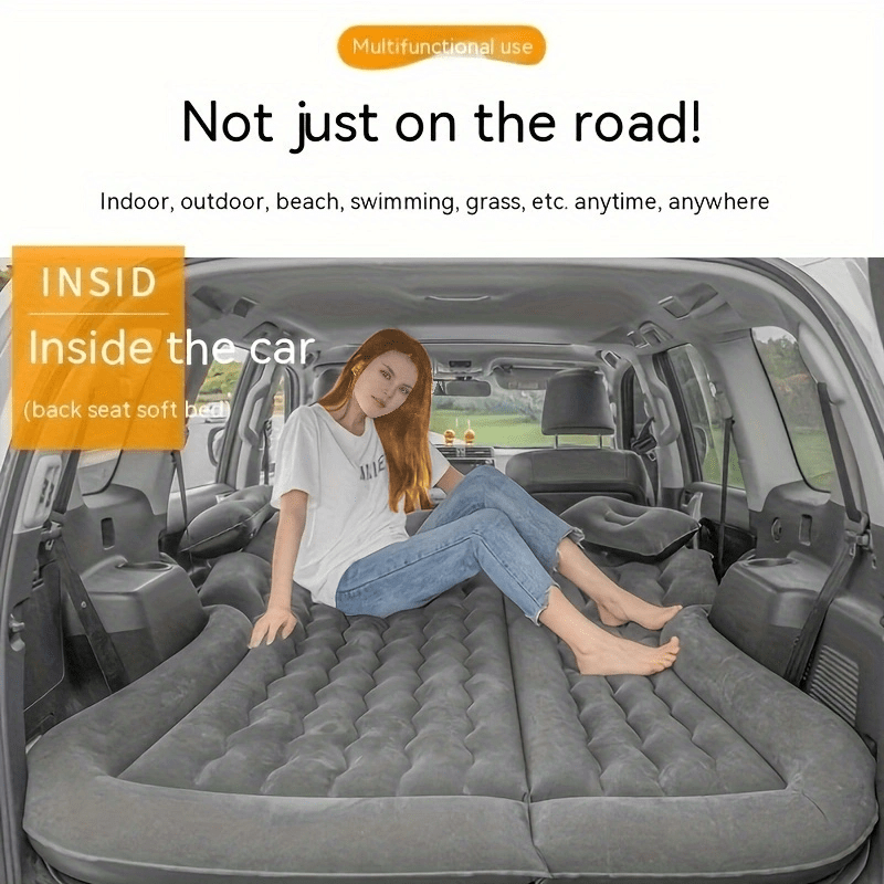 Car Inflatable Bed Air Cushion Car Rear Travel Bed Automatic - Temu Germany