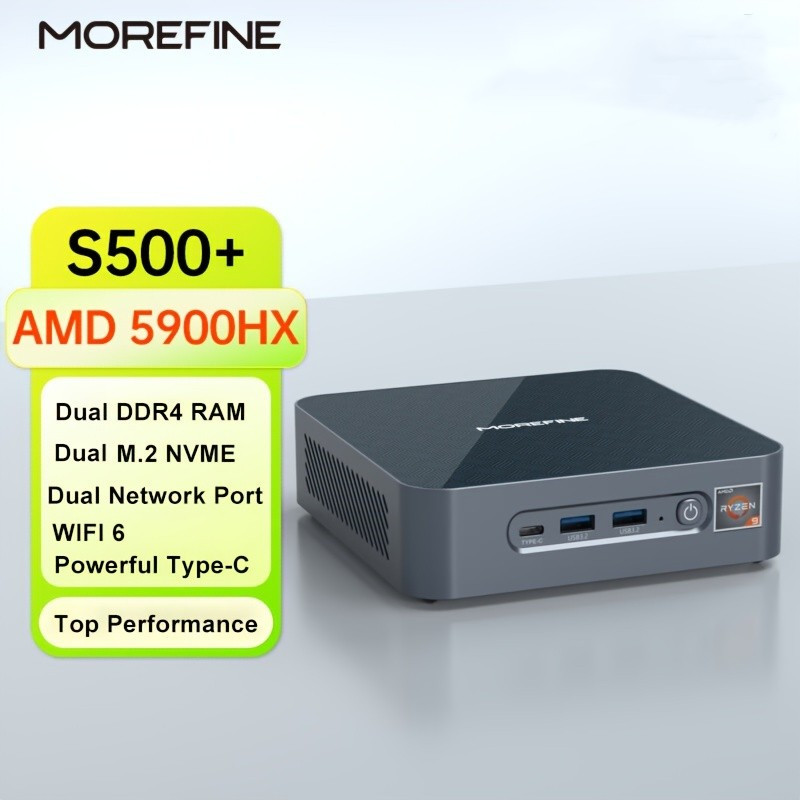 Morefine S500+ Mini PC AMD R7 5825U/5800H/5800U/5625U