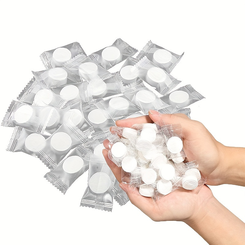 

100pcs Portable Disposable Mini Compressed Towels - Perfect For Travel, Camping, Hiking, Sport & Beauty Salon!