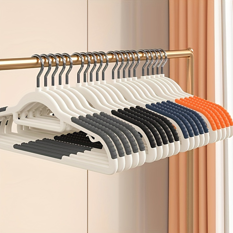 

10pcs Clothes Hanger For Use, No Mark, Shoulder Corner Protection, Clothes Drying Rack, Wardrobe Storage Hanger, Thickened Clothes Hanger For Clothing Stores