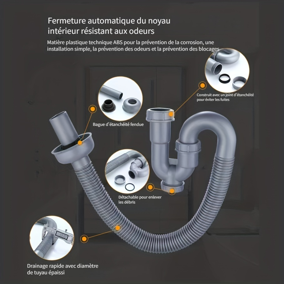 1pc Anneau D'étanchéité Anti odeur Pour Tuyau De Drainage - Temu France