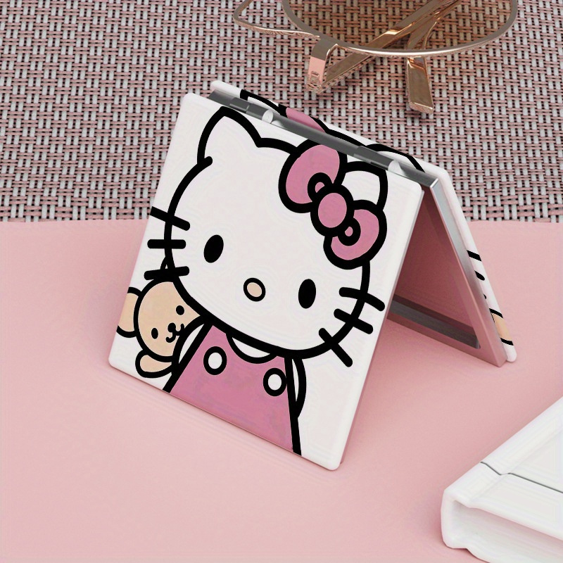 Miniso Carino Hello Kitty Piccolo Specchio, Specchio Da Trucco Pieghevole  Portatile A Doppia Faccia, Specchio Perfetto Per L'Esterno - Temu Italy