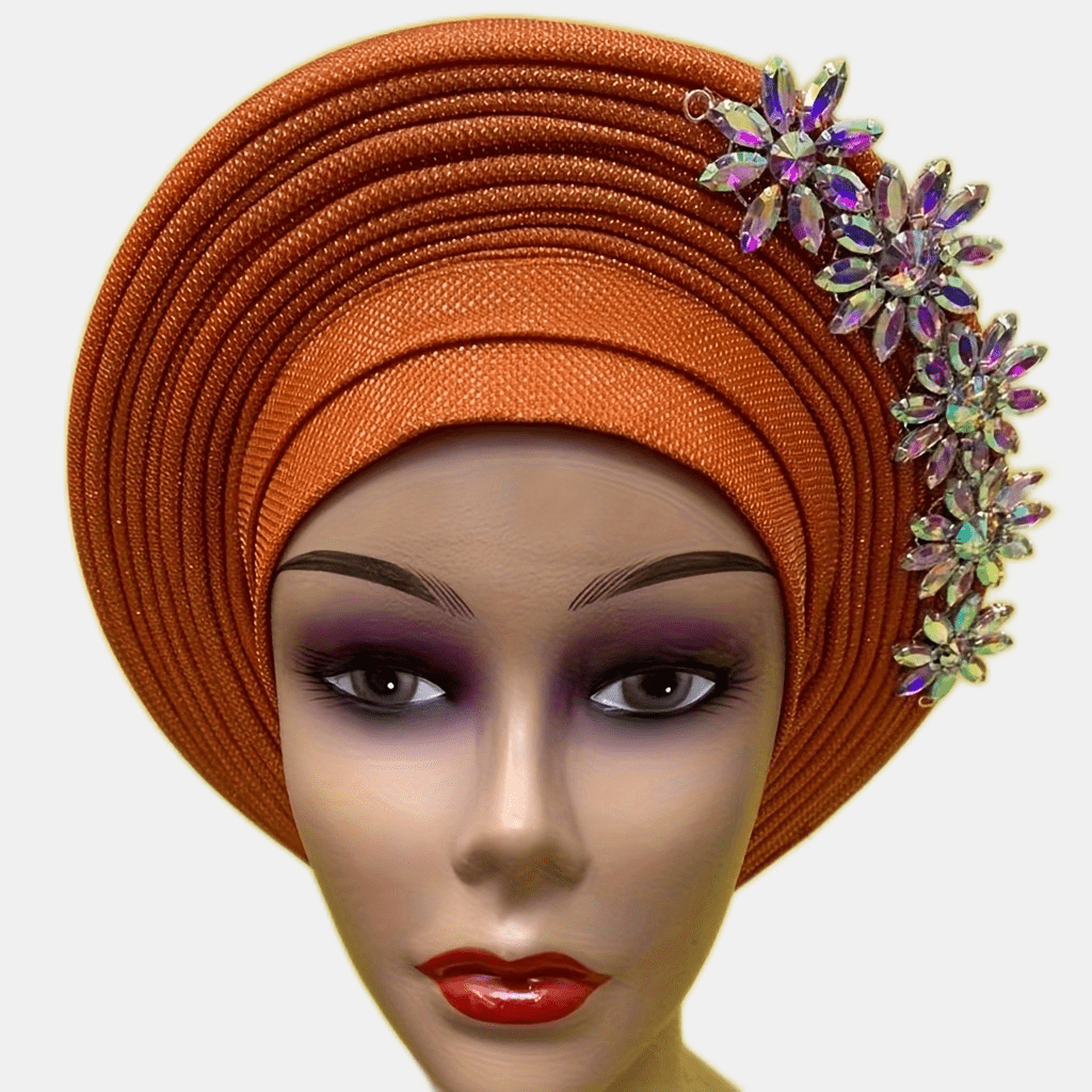 Chapeau turban africain style nigerian pour femmes • Créations Chapeaux