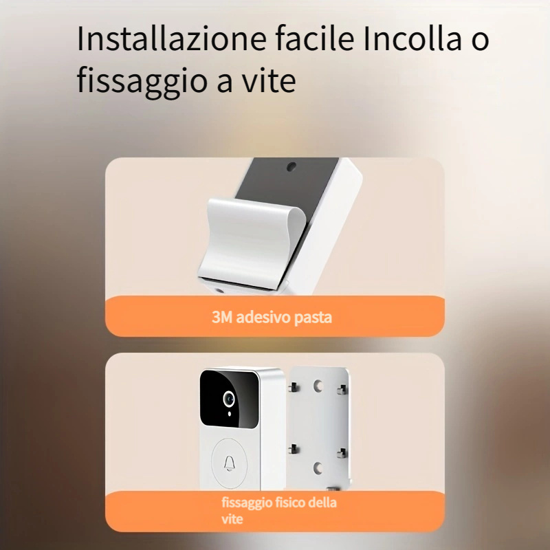 1pc (batteria Integrata) Smart Wifi Campanello Wireless - Temu Italy