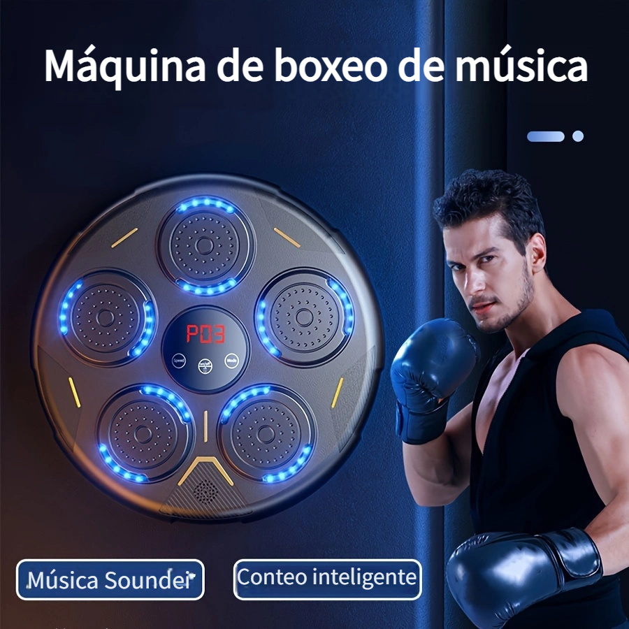 Máquina de boxeo de música montada en la pared, máquina de boxeo, máquina  de boxeo de música inteligente, equipo de máquina de entrenamiento de  boxeo
