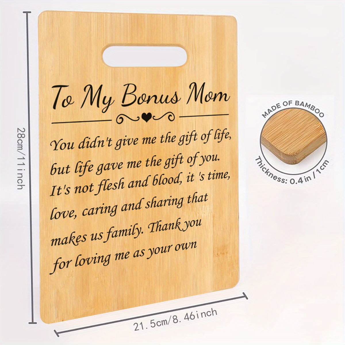 Recipe Personalized Cutting Board - Make a Gift for Mom with Her