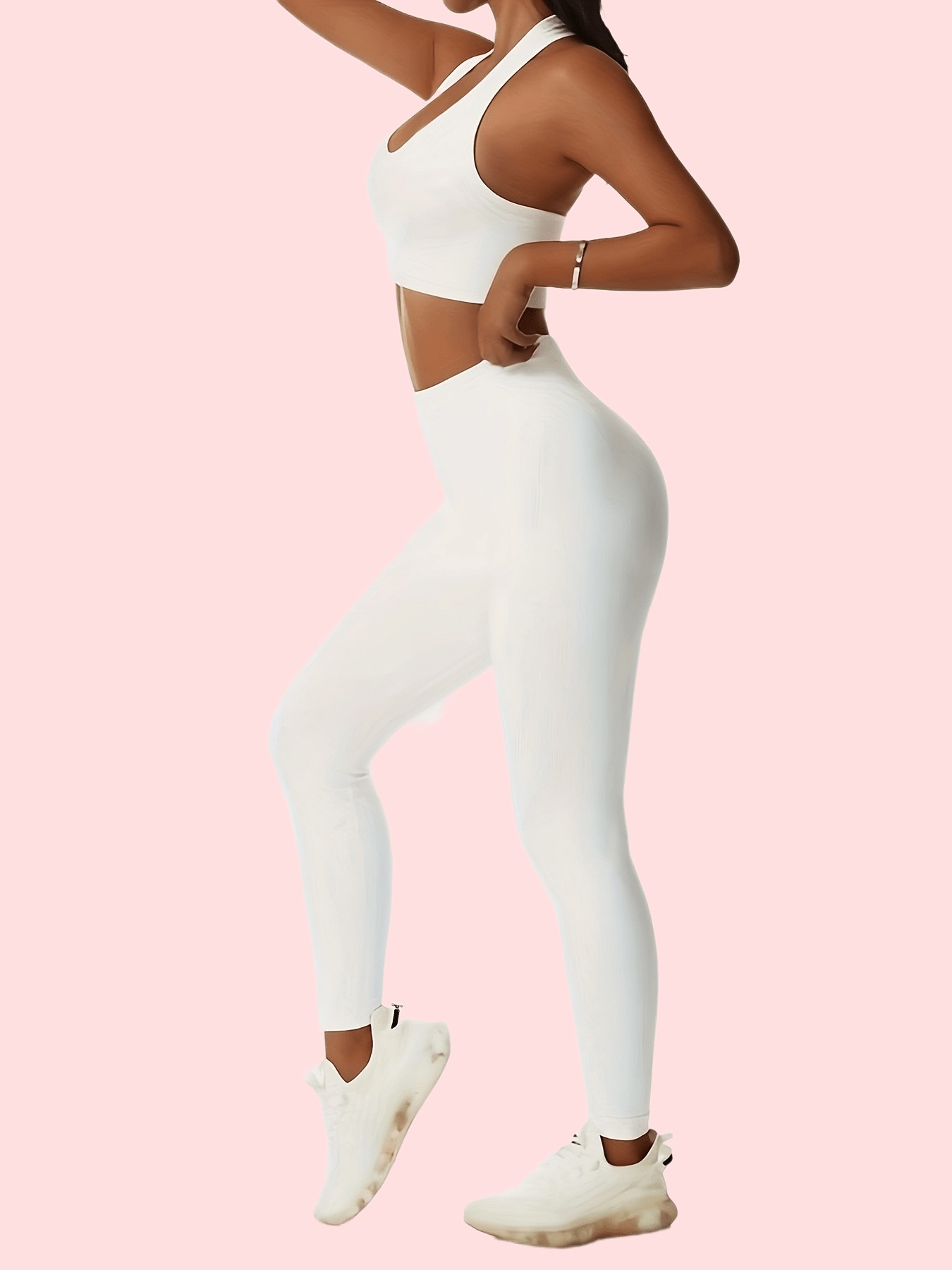 White Yoga Shorts - Temu