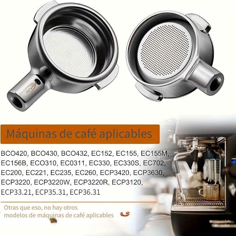 Monstrate Portafiltro con mango para máquina de café, pieza de portafiltro  de acero inoxidable para doméstico, tazón de 51mm, fabricante de leche,  Juegos de servir café y té tipo 3 Monstrate HA064526-03