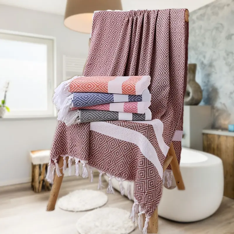 Cotton Turkish Towel, Soft Durable Comfortable Turkish Striped