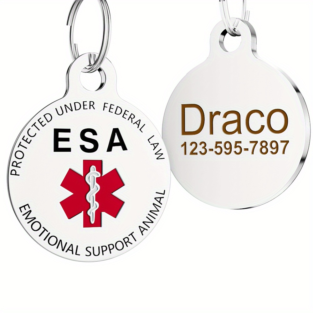 Esa dog 2025 tag personalized