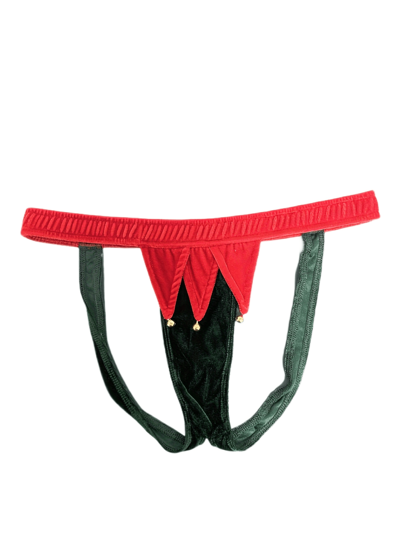 Men Christmas Santa Costume Funny Thong t-back Briefs G-string Underwear  Panties