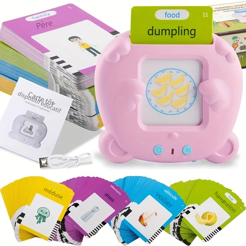 Carte éducative intelligente pour bébé, cadeau d'éducation précoce, jouet  anglais, Machine d'apprentissage, illumination éducative