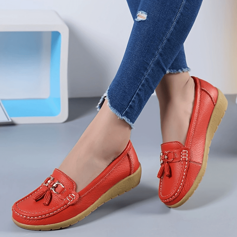 Women's Metal Decor Flats Shoes Non Slip Lightweight Slip - Temu