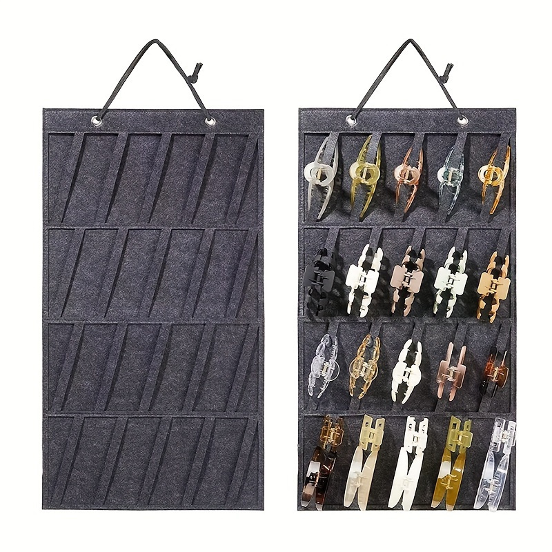 

Hanging Hair Claw Clips Organizer, 20 Layer Hair Accessories Display Holder, Claw Clip Storage Organizer For Women, Claw Clips Holder For Wall