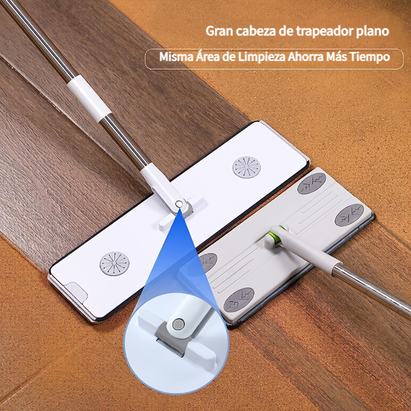 1 Set Gran Mopa Plana Cubo Escurridor Set 2/4 Almohadilla - Temu Spain