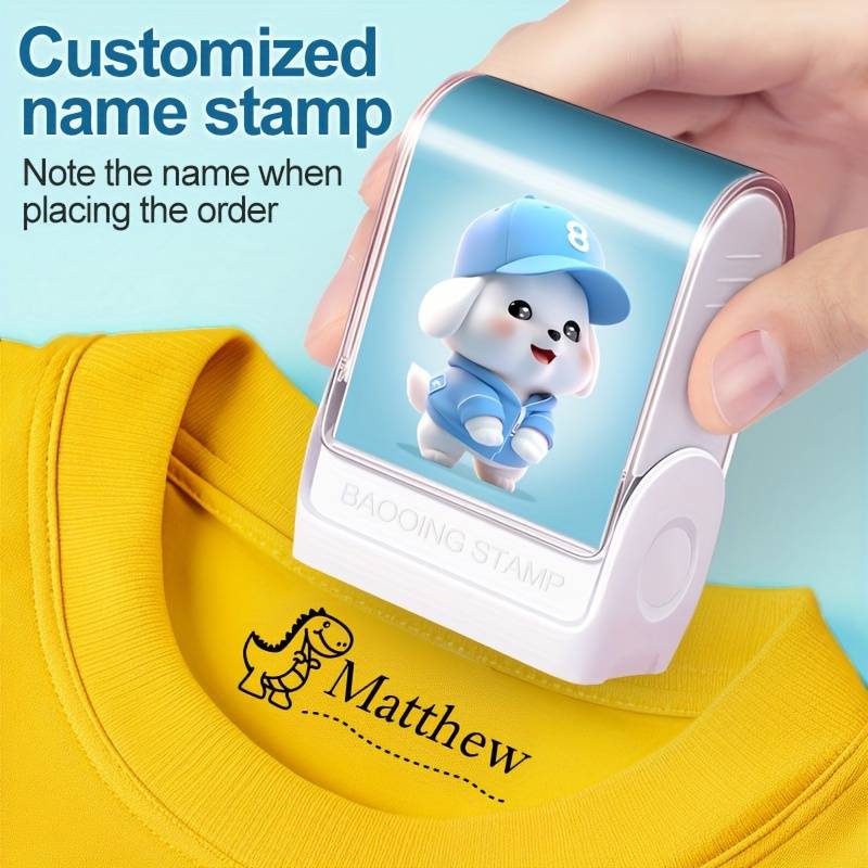 Custom Kids Name Stamp For Clothes & School