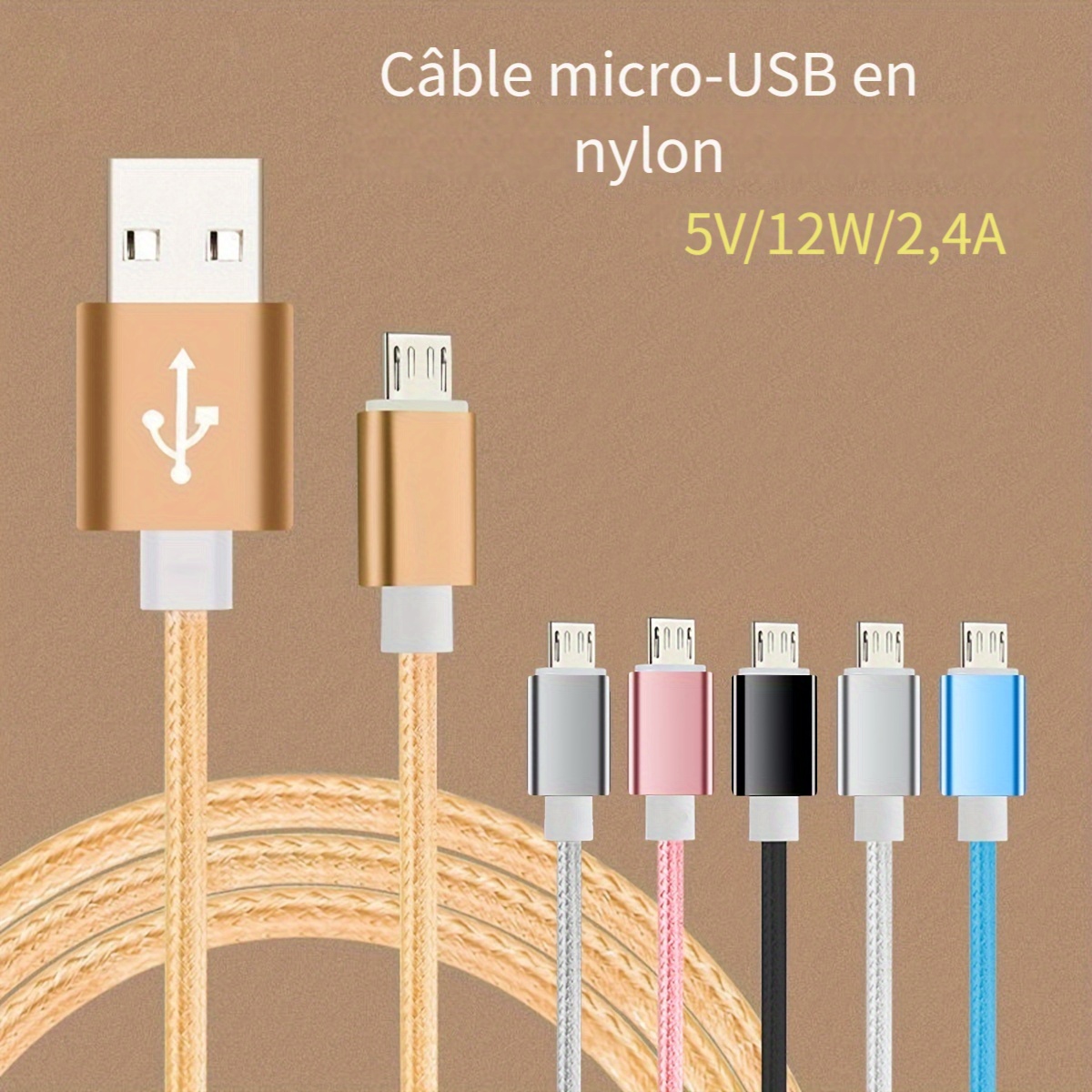 2pcs 6.6ft 60W Pour Câble De Chargeur IPhone 15 IPad Adapté - Temu Canada