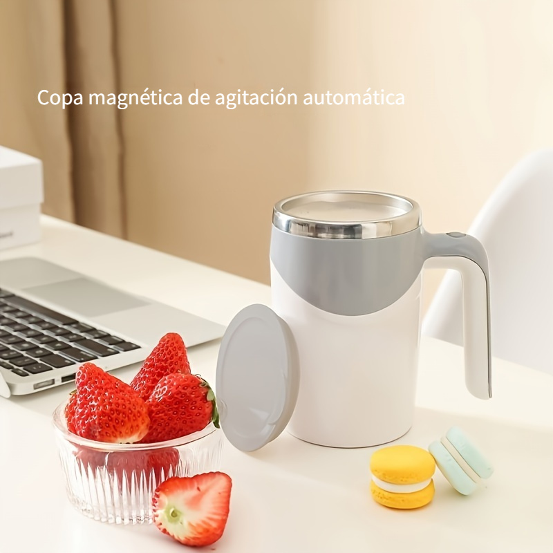 Taza mezcladora eléctrica de cocina, taza de café agitadora, tazas  mezcladoras automáticas, taza de agua magnética giratoria