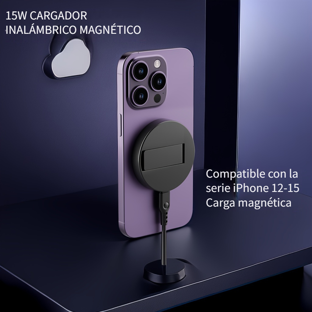 Para La Serie IPhone 15, Cargador Inalámbrico Magnético De 20W Con Carga  Súper Rápida Para IPhone 13/12/11/14 Pro Max/XS Max/XR/XS- Accesorios Para  Teléfonos USB C - Temu Spain
