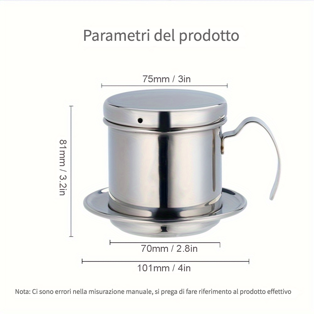 Caffettiera A Goccia Vietnam 1pc Caffettiera Manuale In - Temu Italy