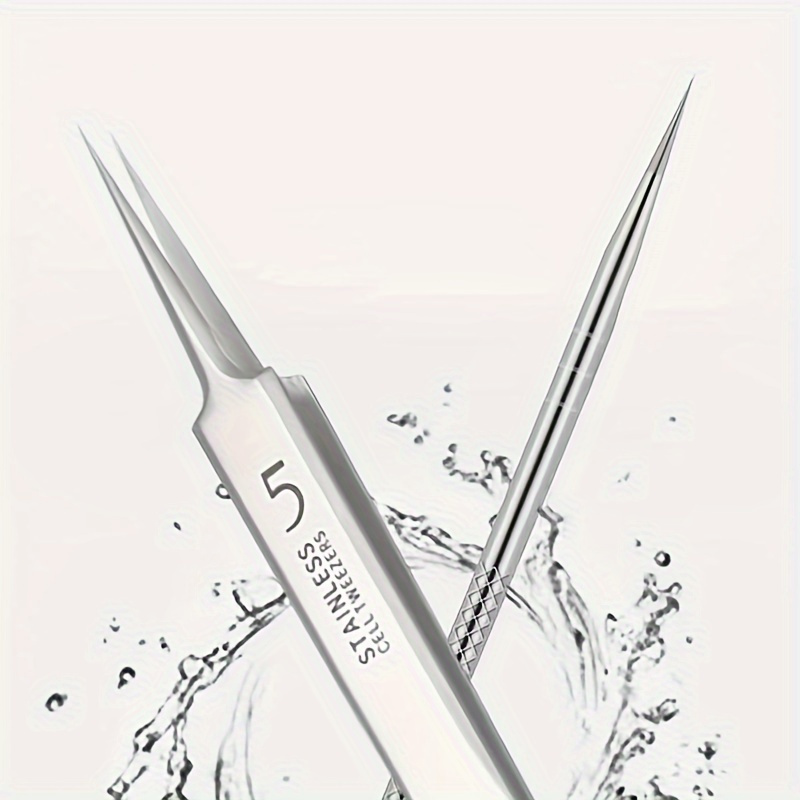 Floral Pattern Eyebrow Tweezer Women Professional Stainless - Temu