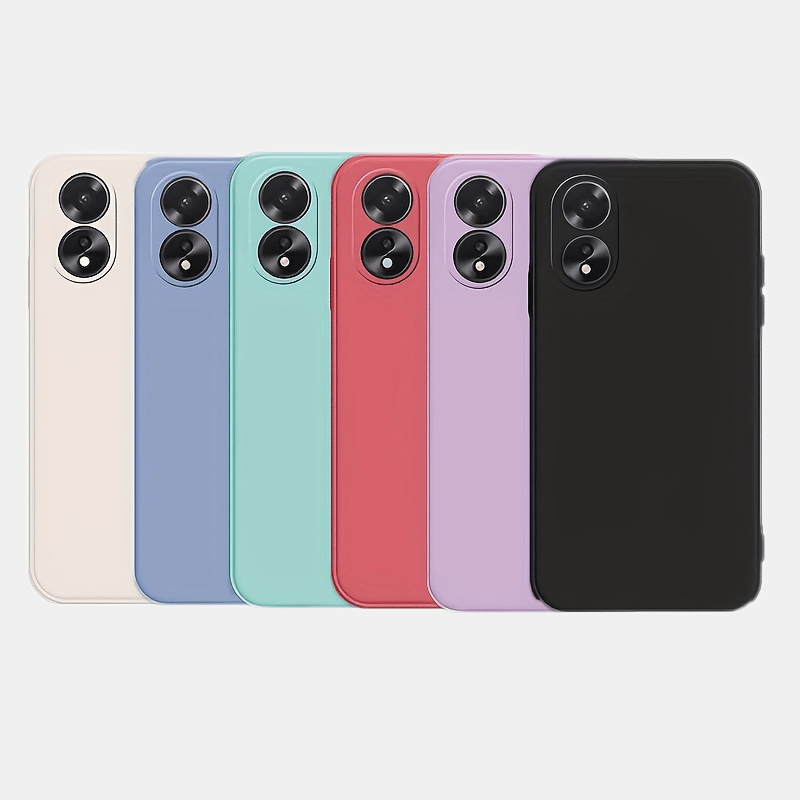 For Oppo A38 4G Case Soft TPU Solid Color Silicone Bumper For OppoA38 A 38  CPH2579 Cover Matte Slim Housing Coque Fundas