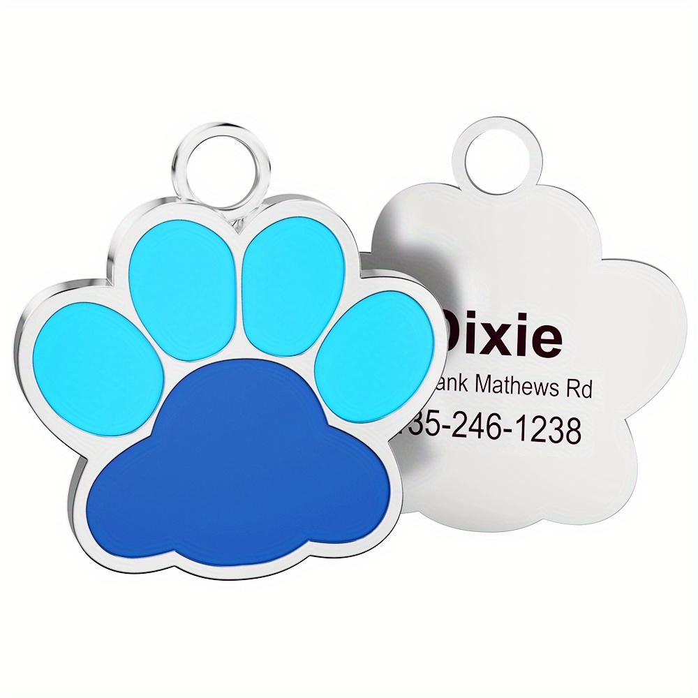 Personalized Dog Tag Pendant Engraved Dog Collar Name Tag Temu