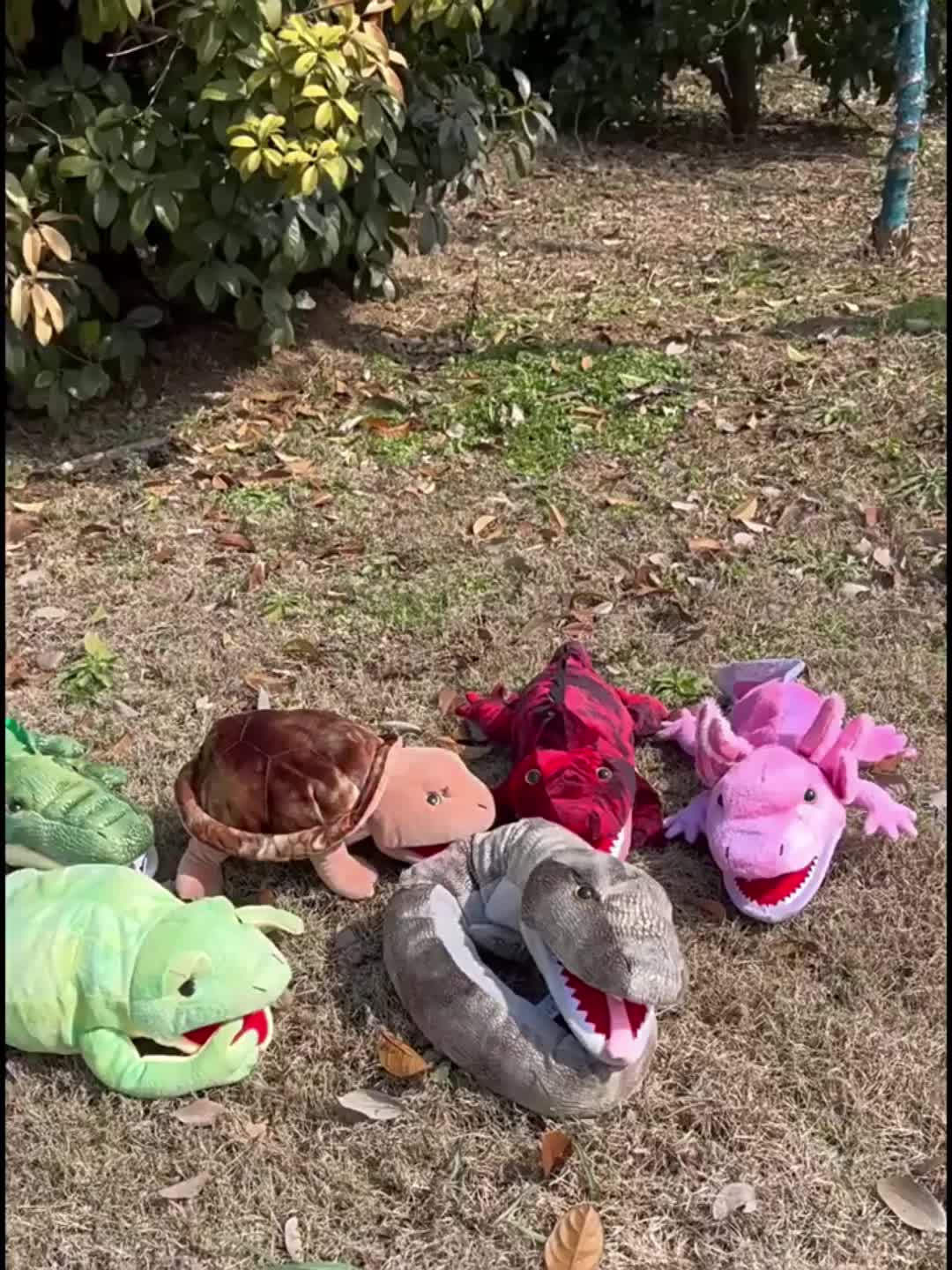Crocodile Hand Puppet Plush Toy, Interactive Story Puppet