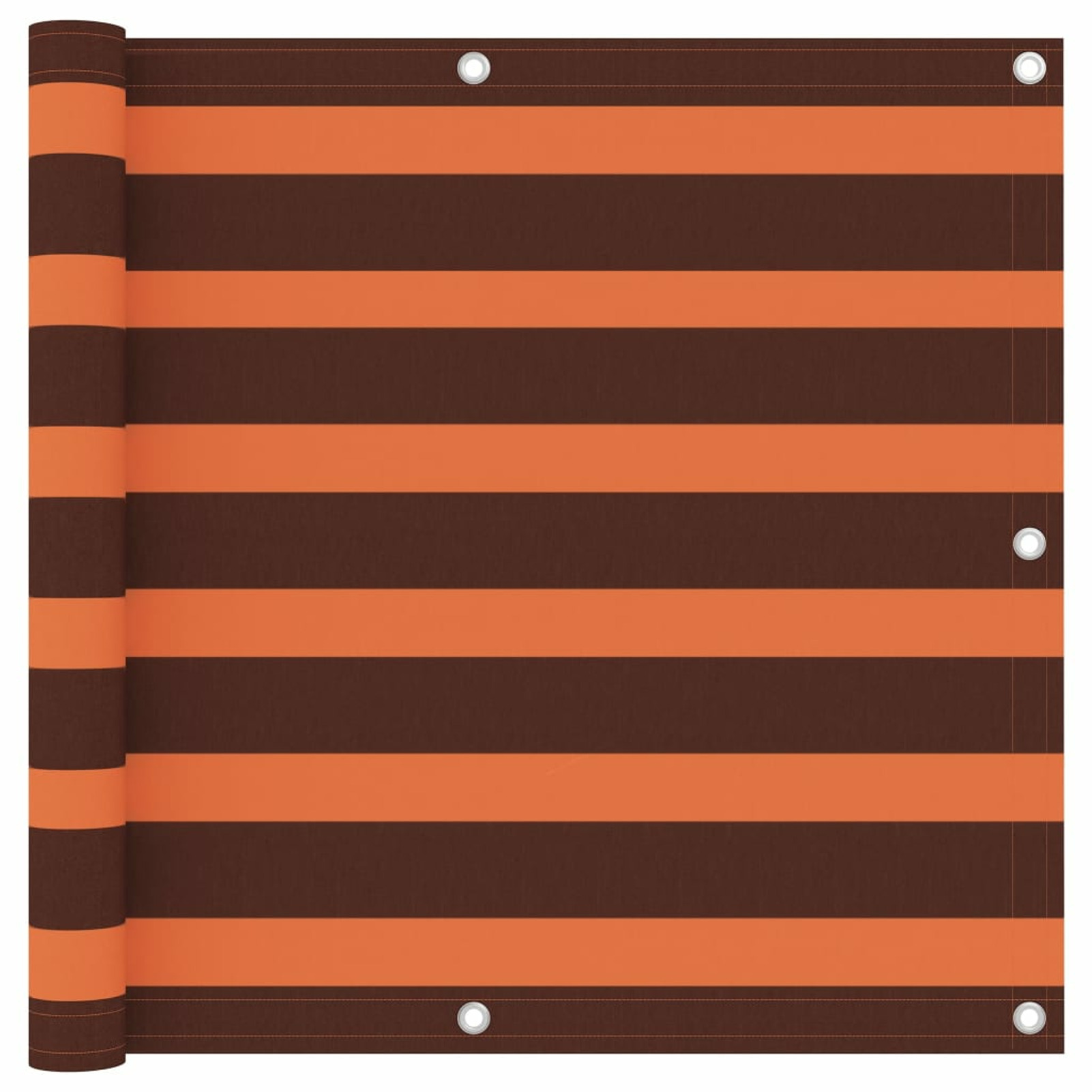 Balcony Privacy Screen Orange And Brown 90x500cm Oxford Fabric