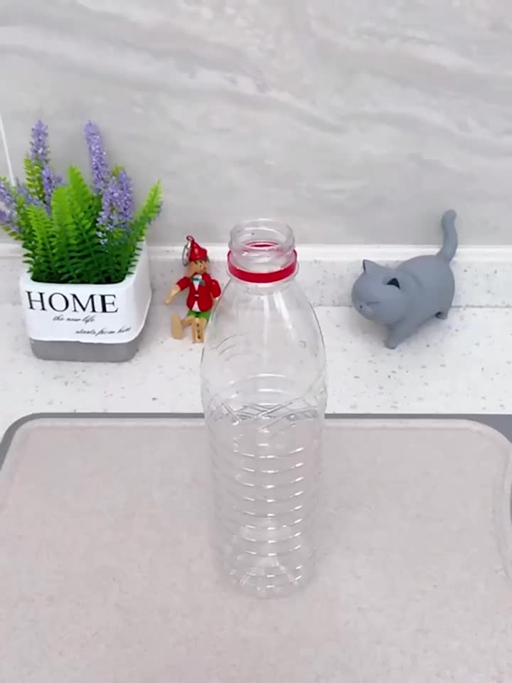 Bouteille d'eau pliable en silicone à clipser Art pour enfants gris