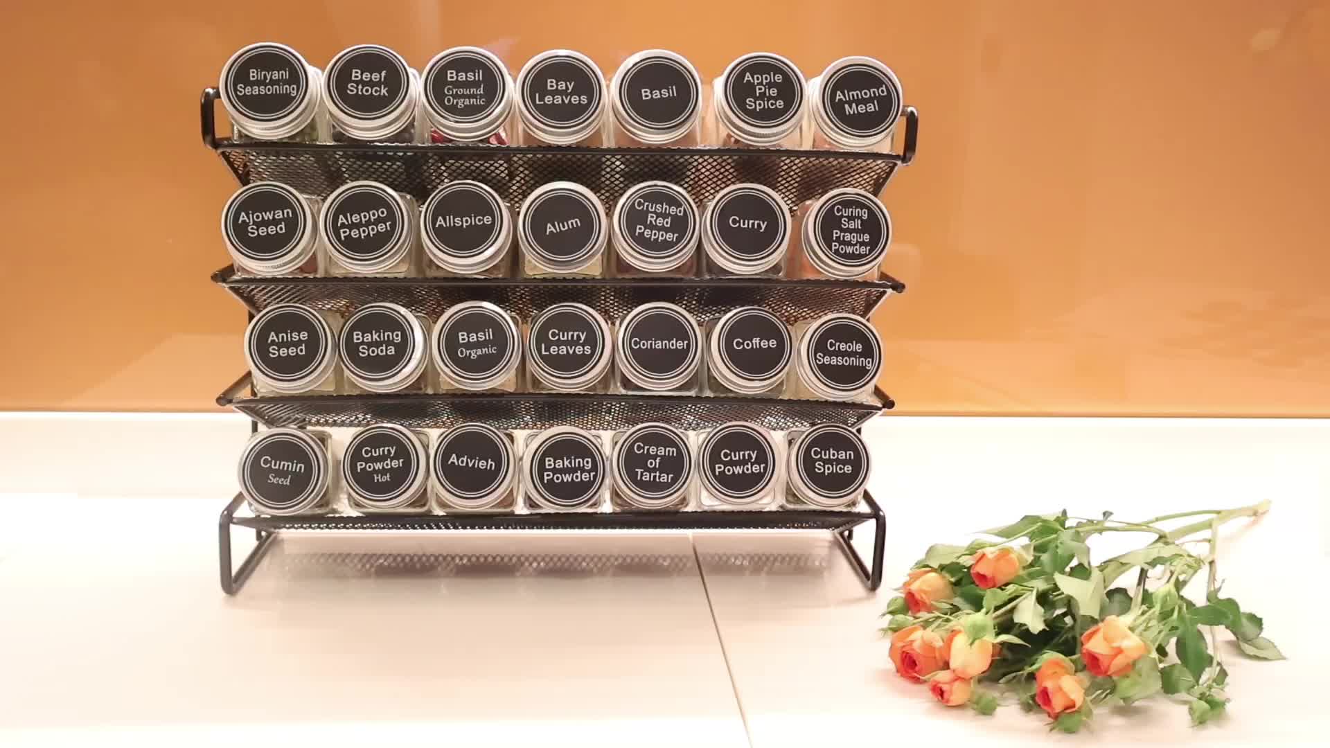 T&g scimitar étagère à épices bois d'hévéa fixations incluses (pots à épices  non fournis) - Ustensile de cuisine - Achat & prix