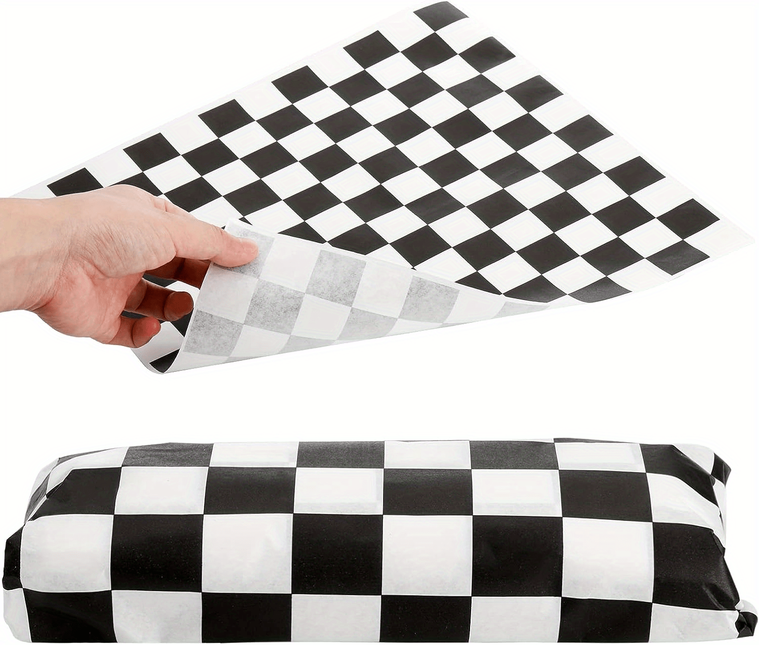 Wax Deli Paper Sheets for Food 12 x 12 inch Checkered Dry Waxed Deli Paper  Sheet for Sandwich Paper Liner, Food Basket Liners, Food Wrapping 