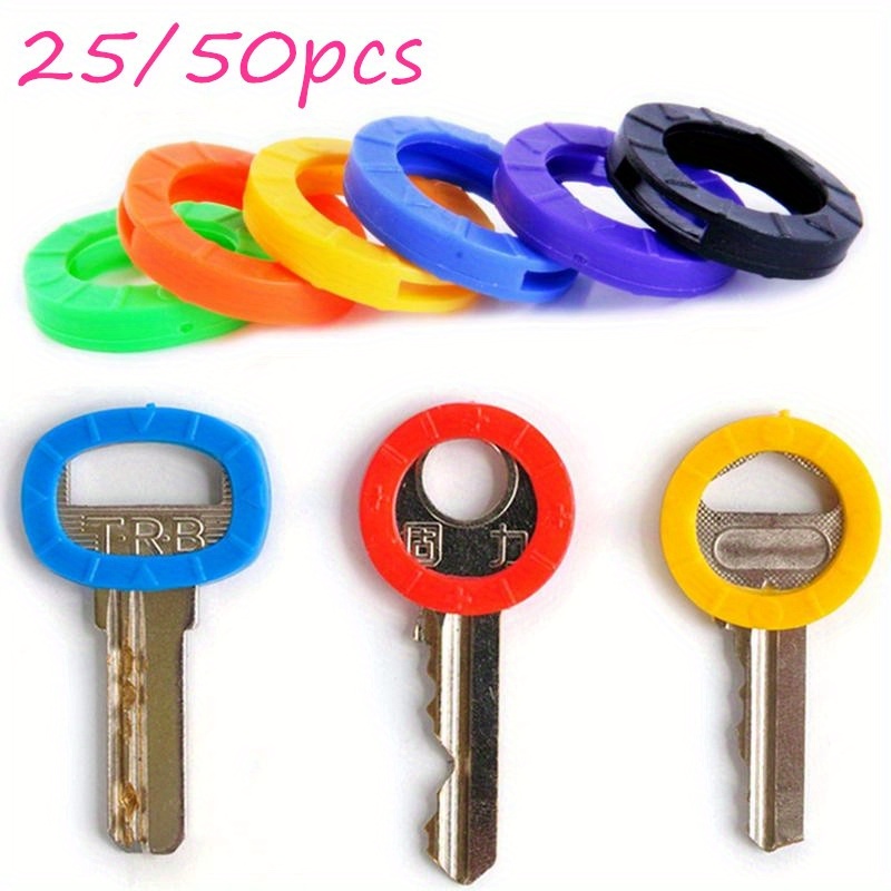 40 fundas para llaves de colores, protectores de PVC suave para llaves de  casa plana estándar y regular, fácil de identificar (8 colores, 1 pulgada)