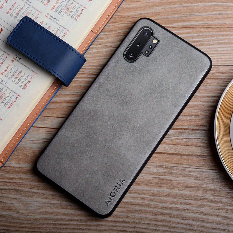 TEMU Phone Case - Basic Premium Faux Leather Cover For Galaxy Note 10 Plus