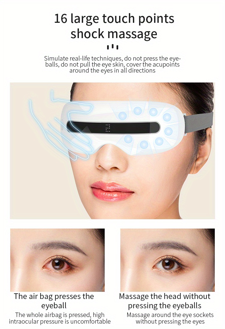 9d Electric Eye Massager Visual Eye Care Device Multi Mode - Temu