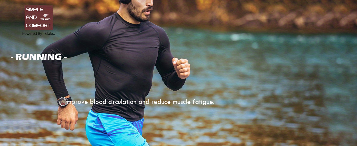 Camiseta Deportiva De Manga Larga Para Hombre Gimnasio Fitness Running  Jogging Entrenamiento Compresión