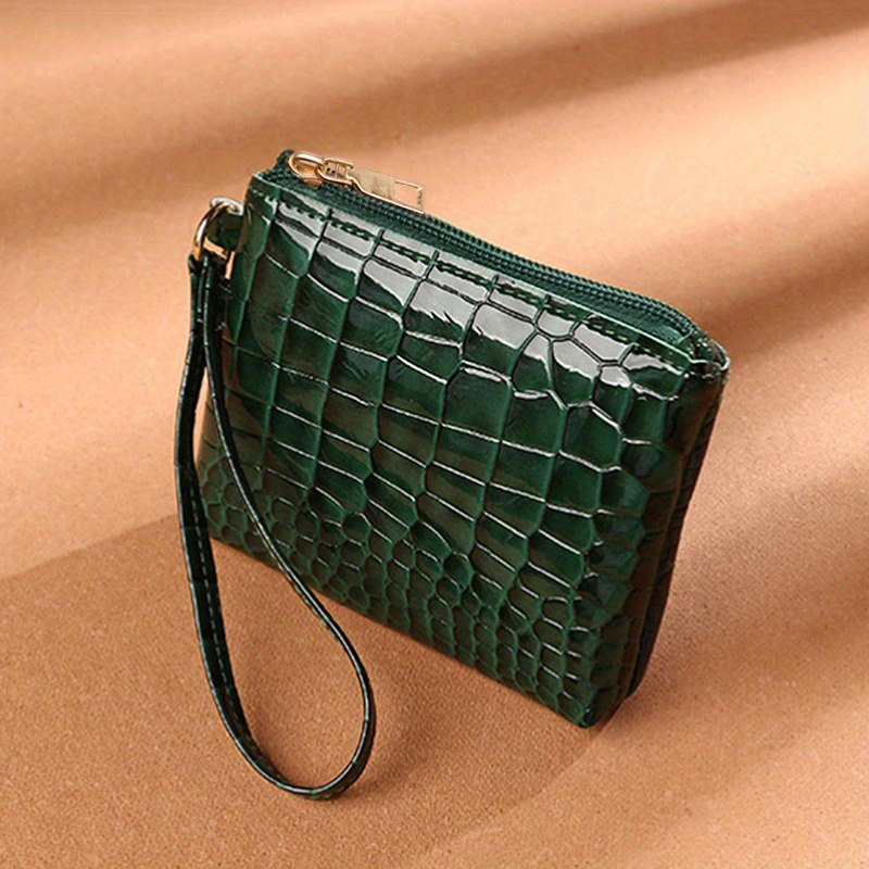 Green Crocodile Leather Wallet