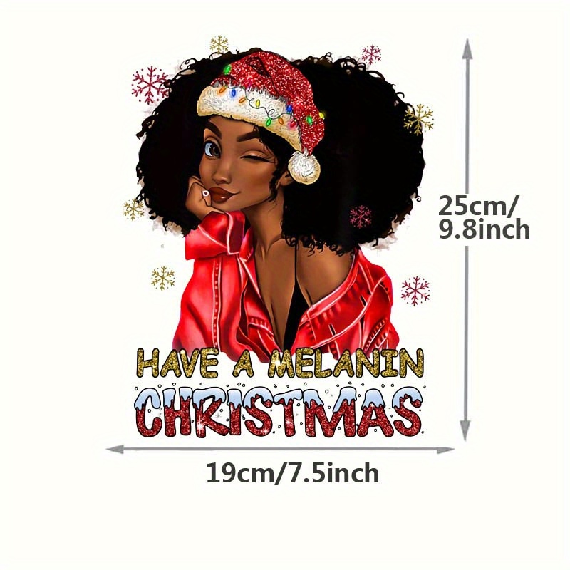 Custom Iron On logo Patches Afro Black Women Christmas Quotes Jesus Best  Gift Ever I Run On Cofffee Christmas Cheer DTF Transfer - AliExpress