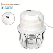 350ml usb wireless multi function food electric garlic chopper mini small garlic masher mincer crusher for pepper chili nuts meat grinder food processor electric mincer vegetable chili meat grinder food crusher details 6