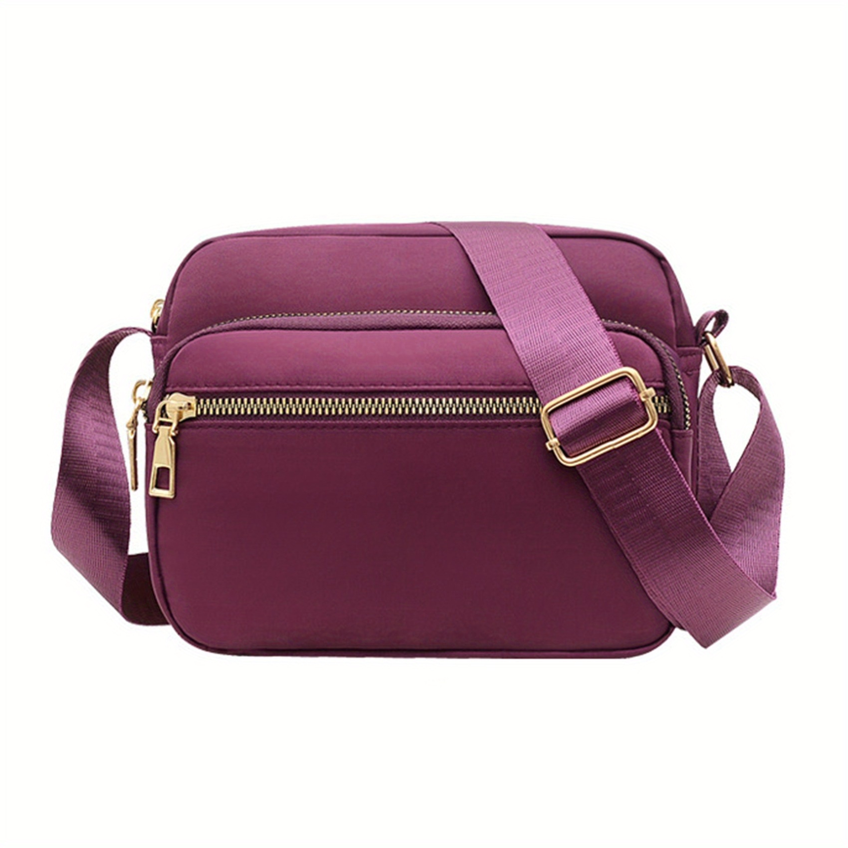 Korean Style Dumpling Shape Crossbody Mini Purse Bags - Purple