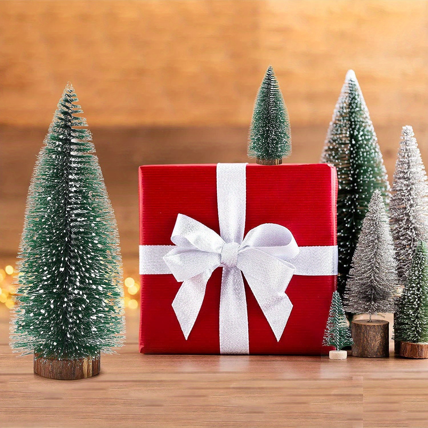 Miniature Christmas Tree Mini Pine Tree Christmas Tree Toppers Fake