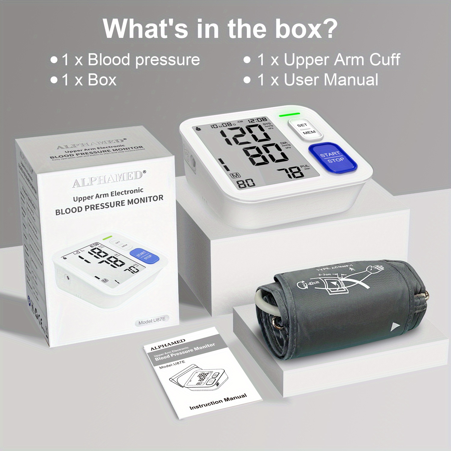 LCD Digital Wrist Blood Pressure Monitor Cuff Gauge 2x90 Memory