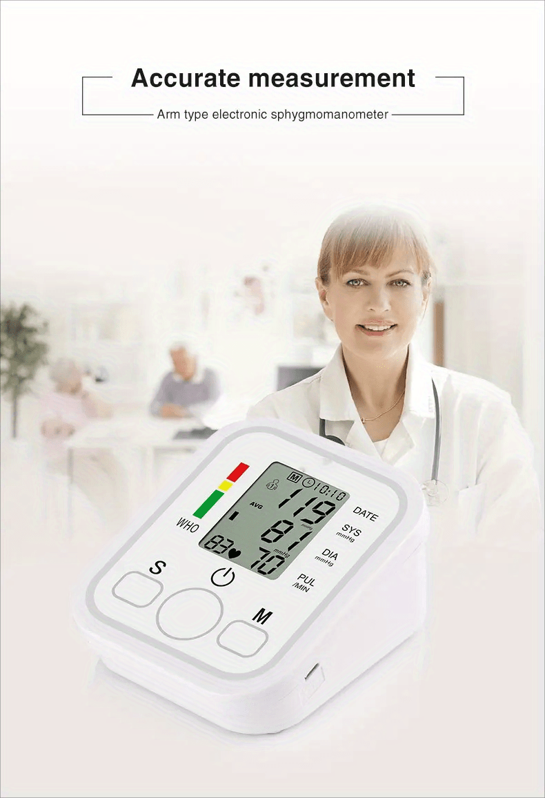 Accurate And Easy to use Blood Pressure Monitor 99 Readings - Temu