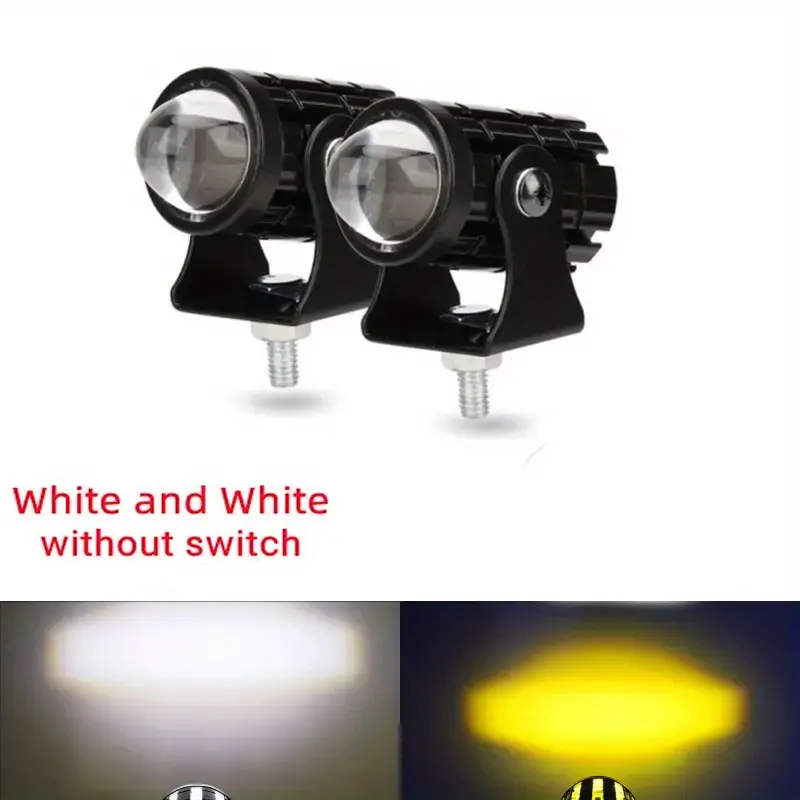 Mini phare LED pour Moto, phare de conduite universel, double couleur,  projecteur pour Moto, camion, remorque, accessoire de Moto tout-terrain -  Temu Belgium