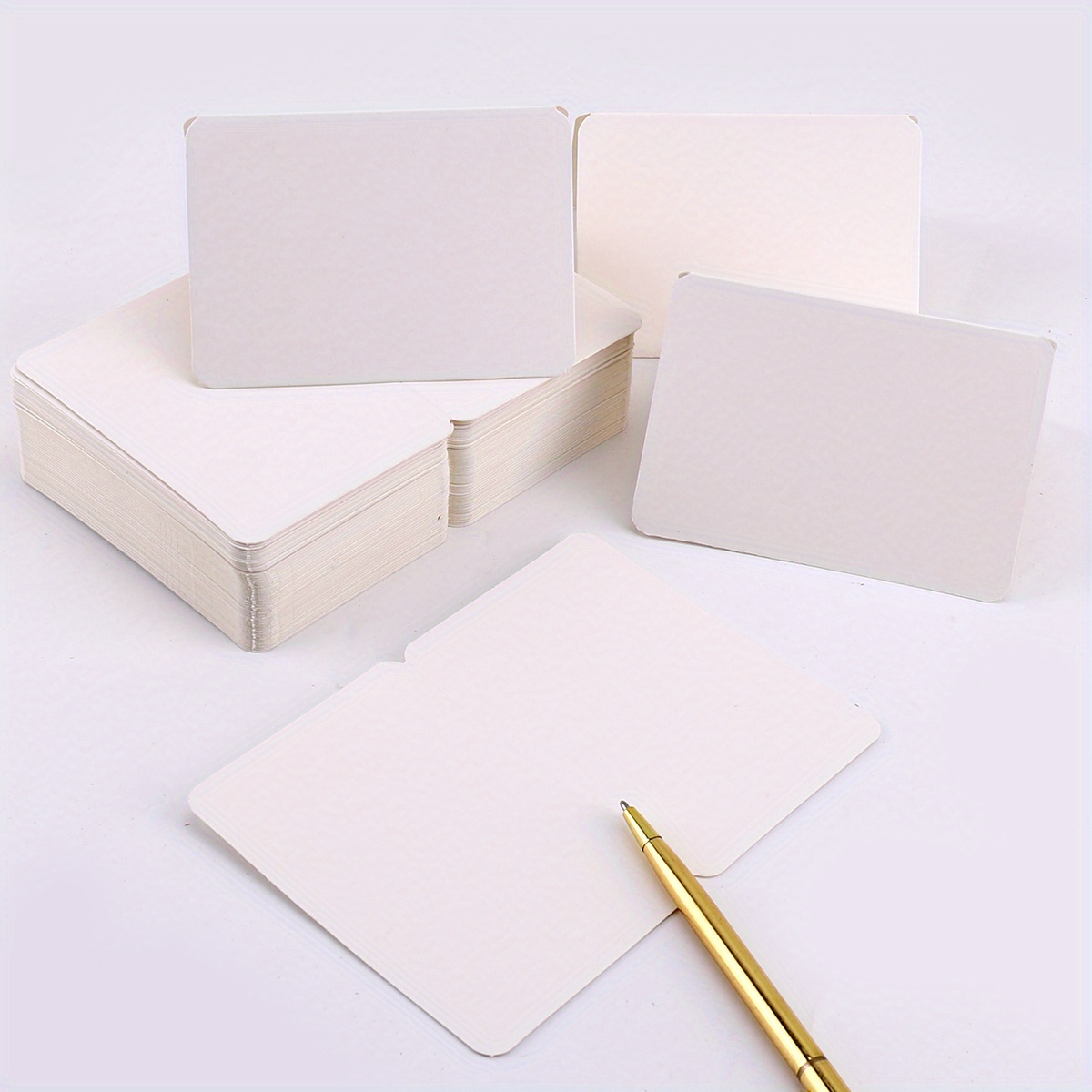 Greeting Card Diy Blank Folding Small Card Hand painted - Temu