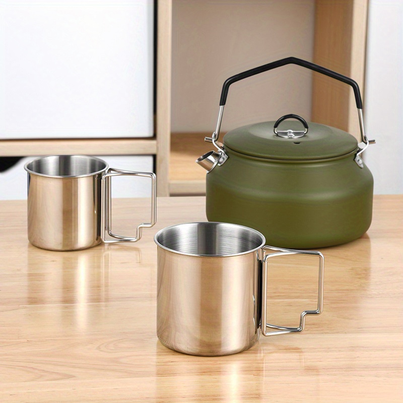 1Pc tea kettle aluminium Travel Tea Set Camping Teapot Outdoor Tea