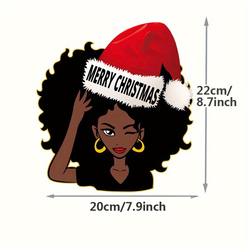 9PCS Christmas Girl Small Size Iron On Decals Thermal Transfer Stickers for  Clothing Sublimation Patches Iron On Transfer Designs Heat Press Vinyl for