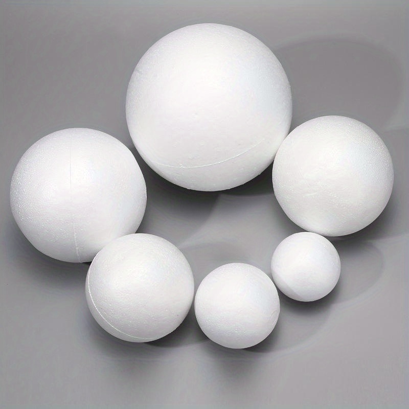 Gaderth 24pcs Craft Foam Balls, 3 Inch Foam Balls, Smooth Polystyrenets  Foam Ball for Holiday Arts & Crafts, White Craft Balls for Decoration